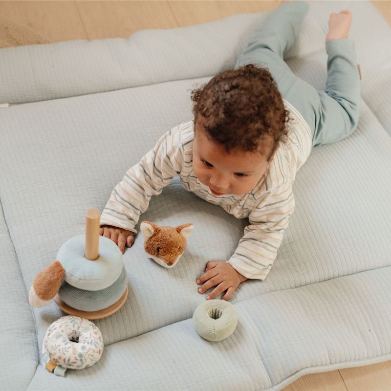 Torre apilable Montessori Tela azul Little Duch - Nanetes